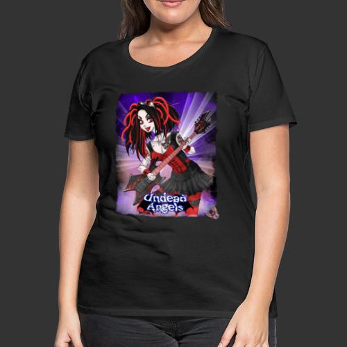 Undead Angels: Vampire Guitarist Crimson Classic - Women's Premium T-Shirt