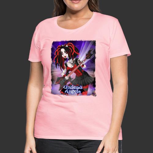 Undead Angels: Vampire Guitarist Crimson Classic - Women's Premium T-Shirt