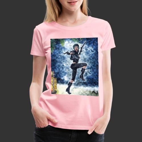 Undead Angel Vampire Pirate Lassie F001 - Women's Premium T-Shirt