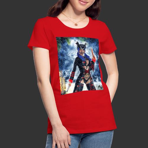 Undead Angel Vampire Pirate Marina F002 - Women's Premium T-Shirt