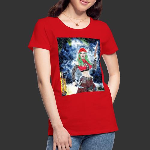 Undead Angel Vampire Pirate Jada F002 - Women's Premium T-Shirt