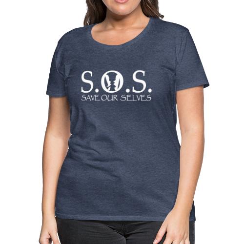 SOS WHITE4 - Women's Premium T-Shirt