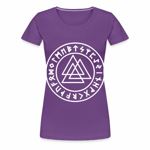 Viking Rune Valknut Wotansknot Gift Ideas - Women's Premium T-Shirt
