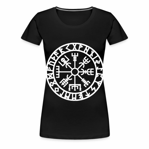 Viking Rune Vegvisir The Runic Compass - Women's Premium T-Shirt