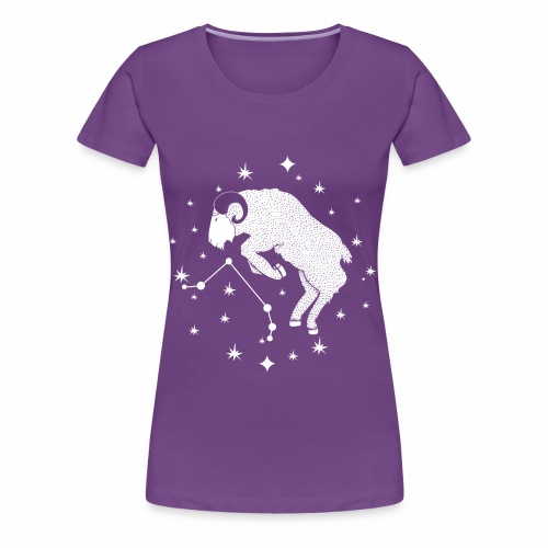 Ambitious Aries Constellation Birthday March April - Women's Premium T-Shirt