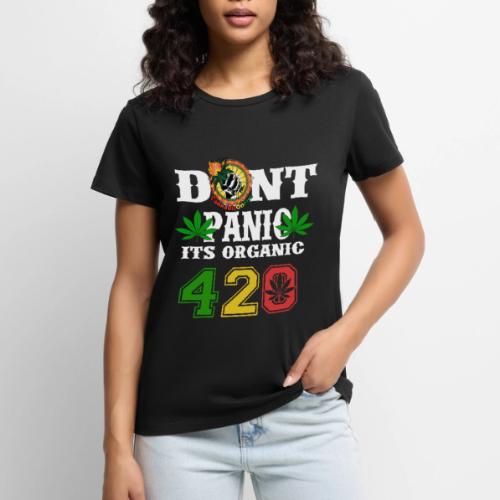 Joking 420 Organic Smoke Weed Marijuana Design - Women's Premium T-Shirt