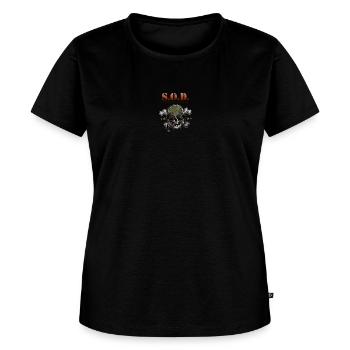Speak English or Die - Women's Premium T-Shirt - black - Front - Selfina (174cm)