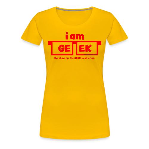 iamGEEK RED - Women's Premium T-Shirt