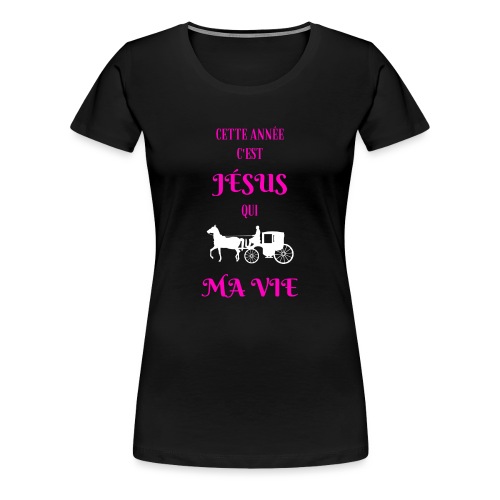 Jesus leads us - Women's Premium T-Shirt