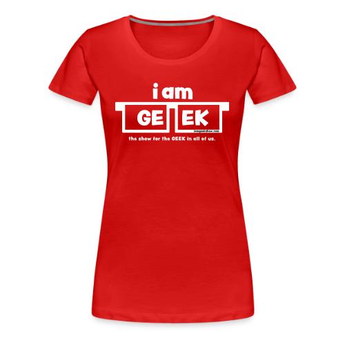 iamGEEK classic White - Women's Premium T-Shirt