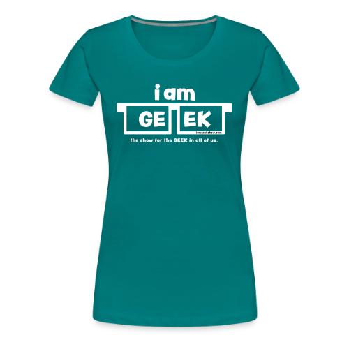 iamGEEK classic White - Women's Premium T-Shirt