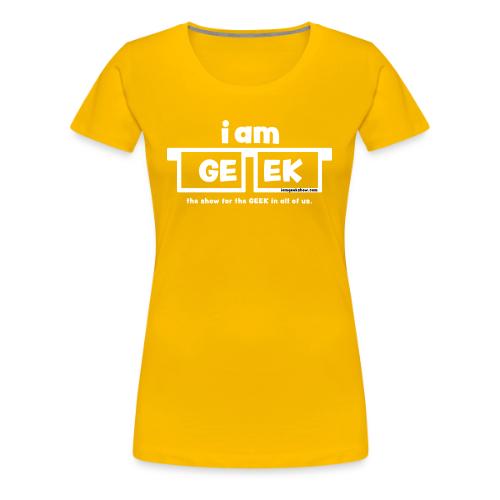 iamGEEK classic White - Women's Premium T-Shirt