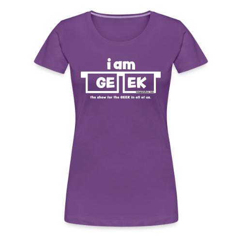 iamGEEK classic White - Women's Premium T-Shirt