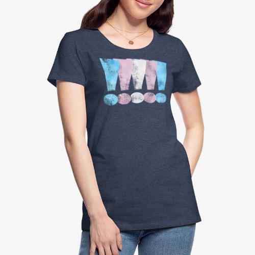 Transgender Pride Exclamation Points - Women's Premium T-Shirt