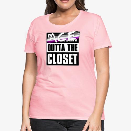 Ace Outta the Closet - Asexual Pride - Women's Premium T-Shirt