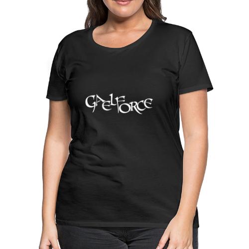 Gaelforce Audios Text Logo White - Women's Premium T-Shirt