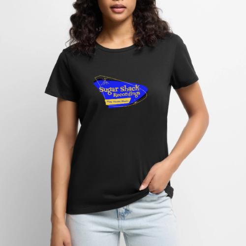 Mid Century Shack Blue Yellow - Women's Premium T-Shirt