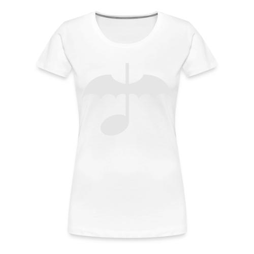 Music Note with Bat Wings - Women's Premium T-Shirt