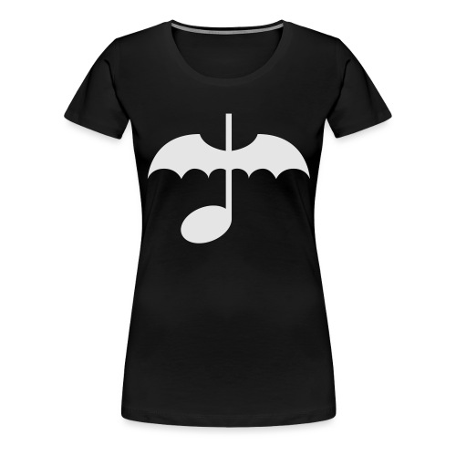 Music Note with Bat Wings - Women's Premium T-Shirt