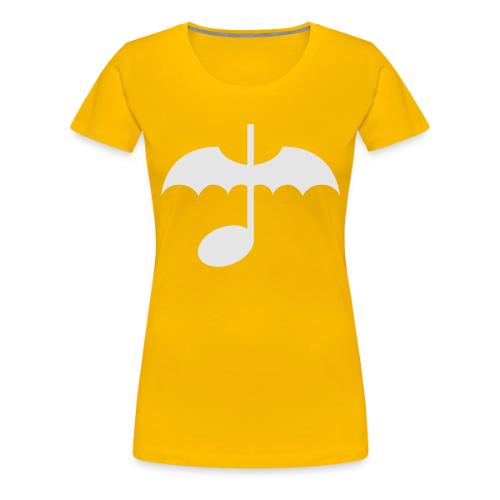 Music Note with Bat Wings - Women's Premium T-Shirt