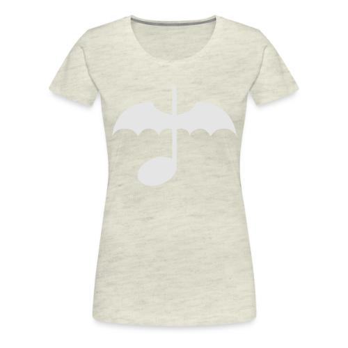 Music Note with Bat Wings - Women's Premium T-Shirt