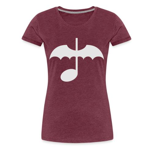 Music Note with Bat Wings - Women's Premium T-Shirt