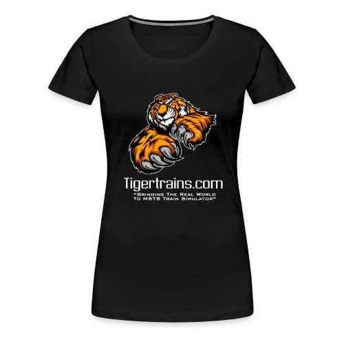 Tigertrains LOGO White - Women's Premium T-Shirt