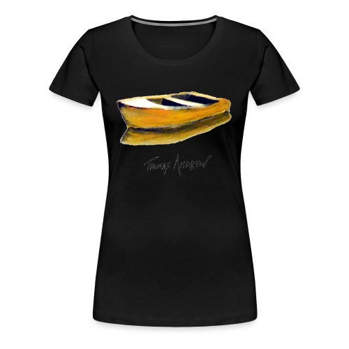 Yellow Boat Tshirt design5 - Women's Premium T-Shirt
