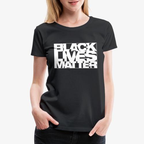 Black Live Matter Chaotic Typography - Women's Premium T-Shirt