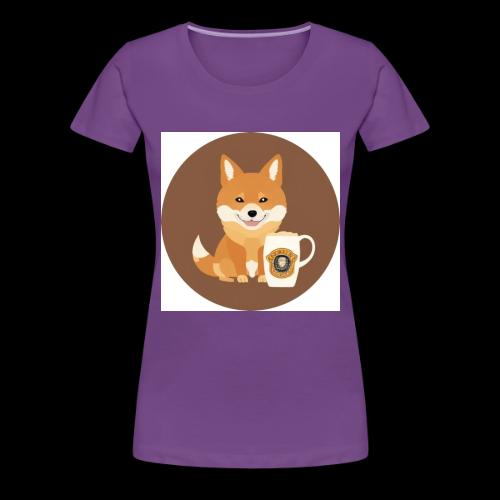 Doggo with Beer - Women's Premium T-Shirt