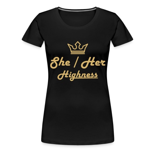 She/Her Preferred Pronouns - Women's Premium T-Shirt