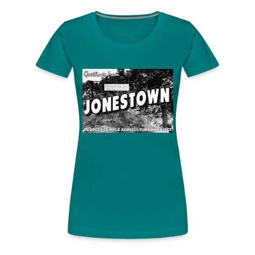 Jonestown Postcard - Women's Premium T-Shirt