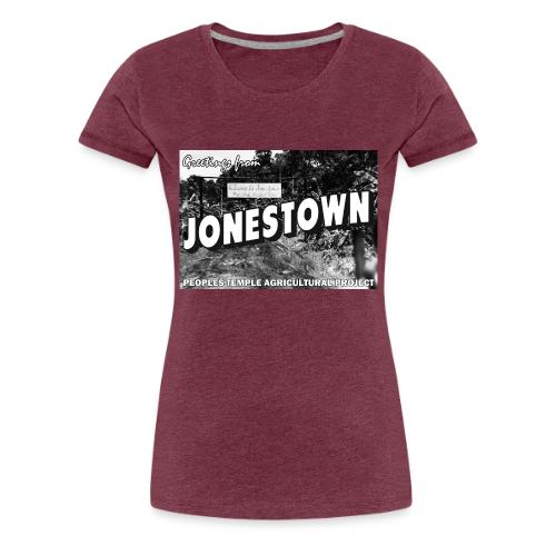 Jonestown Postcard - Women's Premium T-Shirt