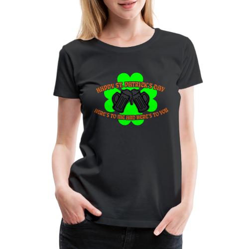 St Patrick s Cheer Me You 3 Color Vector - Women's Premium T-Shirt