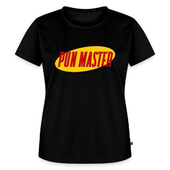 PUN MASTER - Women's Premium T-Shirt - black - Front - Selfina (174cm)