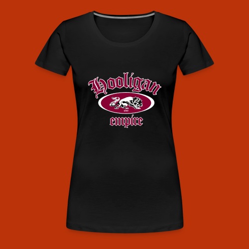 Hooligan Lion Burgundy - Women's Premium T-Shirt