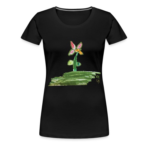 Flower and grass. - Women's Premium T-Shirt