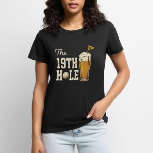 Golf Lover T-Shirt: The 19th Hole Beer Design - Women's Premium T-Shirt