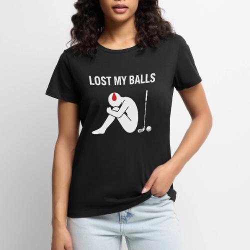 Lost My Balls Rude Humor Golfer Quote - Women's Premium T-Shirt