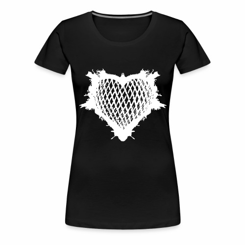 Heart grid pattern balloon splash logo gift ideas - Women's Premium T-Shirt
