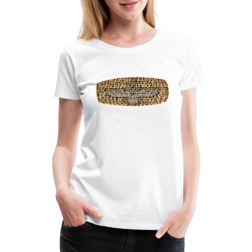 Cyrus Cylinder and Faravahar 2 - Women's Premium T-Shirt