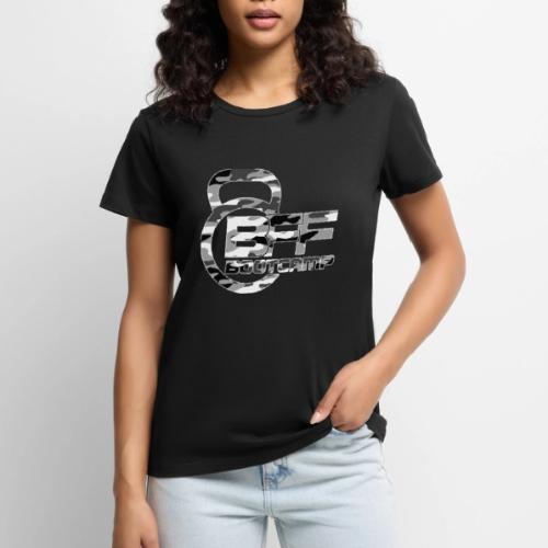BFF Bootcamp Logo -Camo - Women's Premium T-Shirt