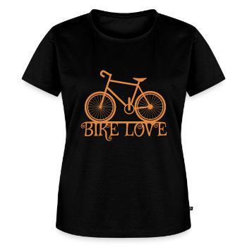 bike love - Women's Premium T-Shirt - black - Front - Selfina (174cm)