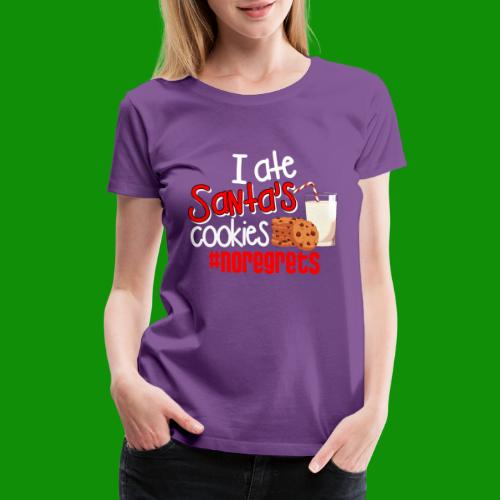 #NoRegrets Santa's Cookies - Women's Premium T-Shirt