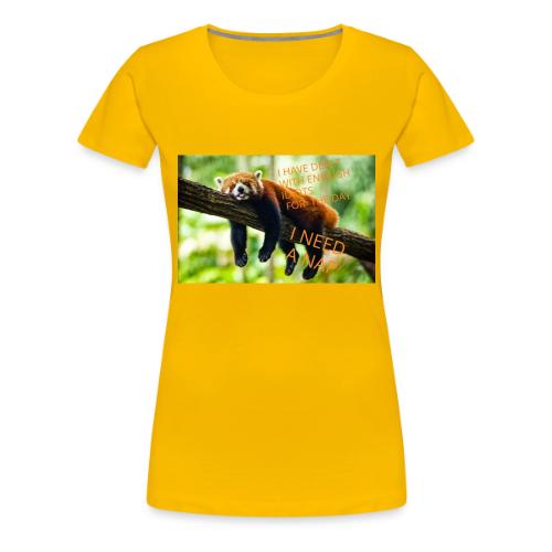 Fox napping meme - Women's Premium T-Shirt
