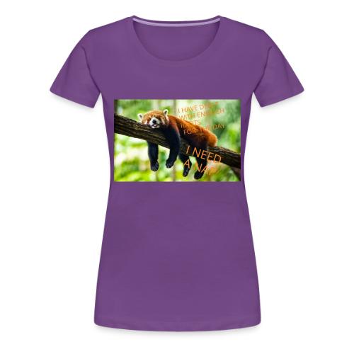 Fox napping meme - Women's Premium T-Shirt