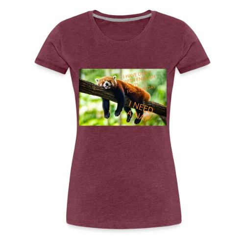 Fox napping meme - Women's Premium T-Shirt