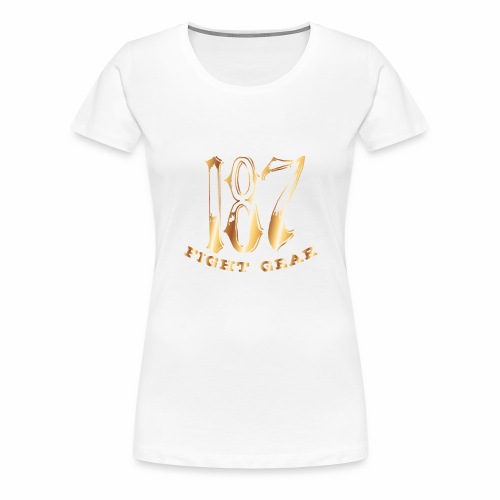 187 Fight Gear Gold Logo Sports Gear - Women's Premium T-Shirt