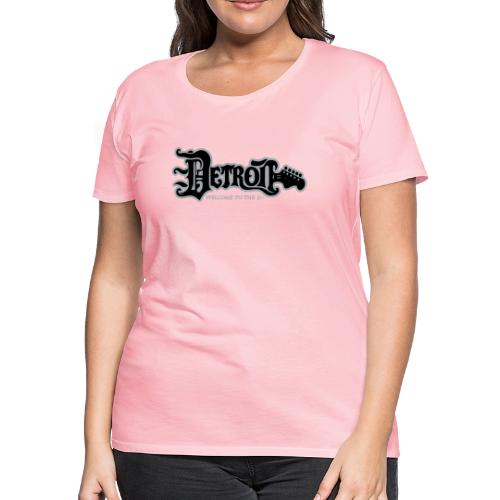 DETROIT GUITAR WTTD BLK SLR REG FONT - Women's Premium T-Shirt