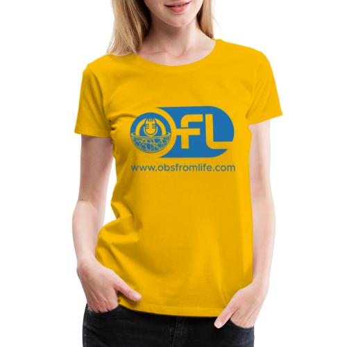 Observations from Life Logo with Web Address - Women's Premium T-Shirt